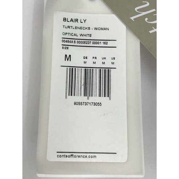 Conte Of Florence Turtleneck Wonens Size Medium White Embellished Apres Ski - Picture 6 of 15